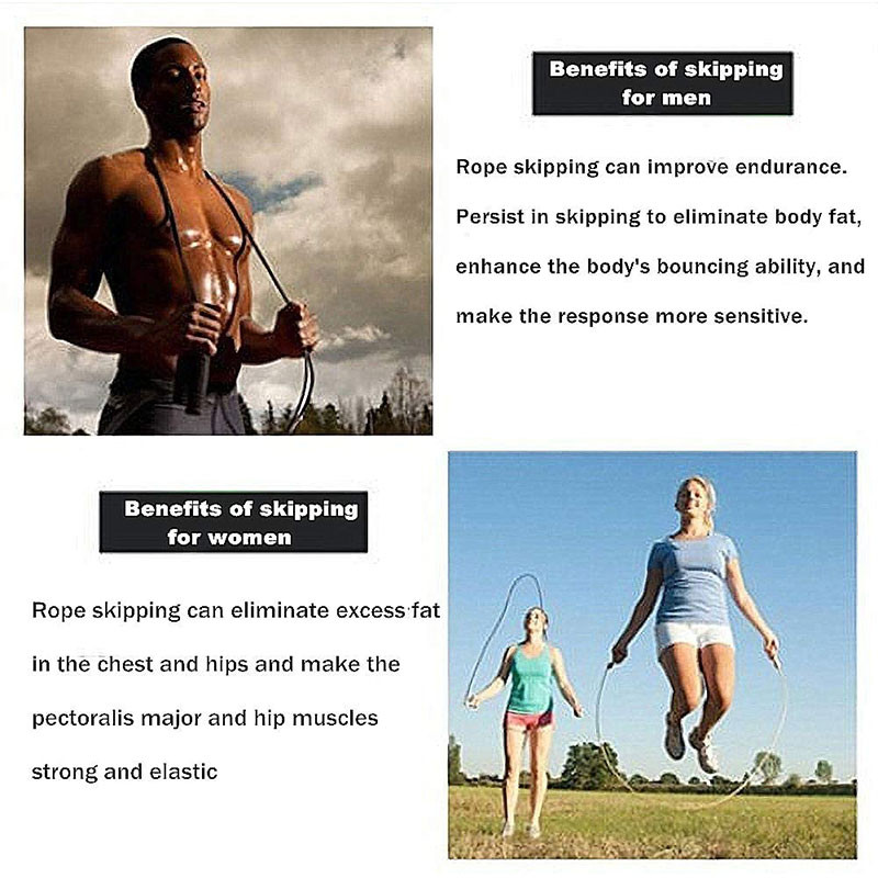 Hüppenööriga hüppenöörid Jõusaali treeningvarustus Kaalutud kiire terastraat laste täiskasvanute crossfiti treening poksiks MMA