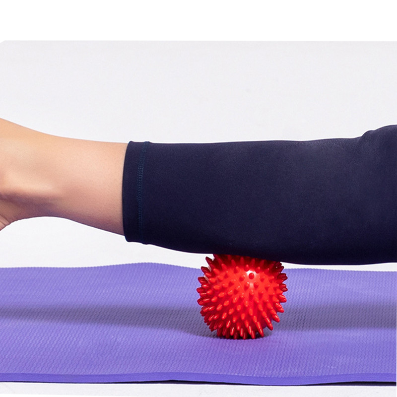 7,5 cm palliga vastupidav PVC terav massaažipall päästikupunkt käte ja jalgade valu leevendaja plantaarfastsiiti leevendav siil Sport Fitness