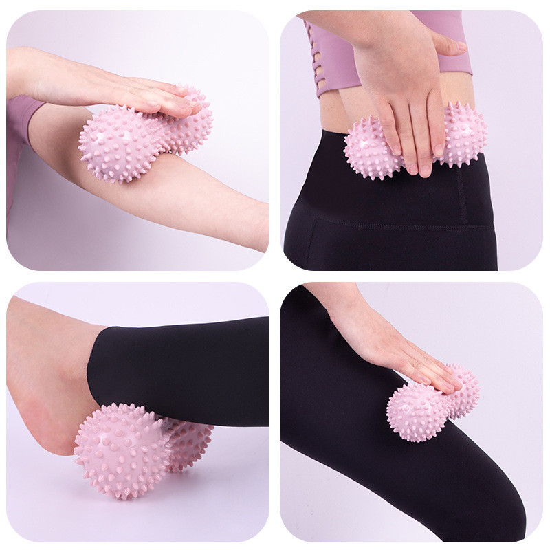 7,5 cm palliga vastupidav PVC terav massaažipall päästikupunkt käte ja jalgade valu leevendaja plantaarfastsiiti leevendav siil Sport Fitness