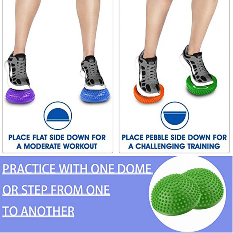 16 cm jooga terava jalaga massaažipall libisemisvastane poolpalli harjutus, stabilisaator tasakaalu integratsiooni treener poolkera hüppekivid