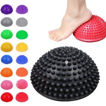 Топки за йога Half Sphere PVC удебелени надуваеми топка за масаж на краката Тренировъчна топка за фитнес, пилатес, упражнения, фитнес