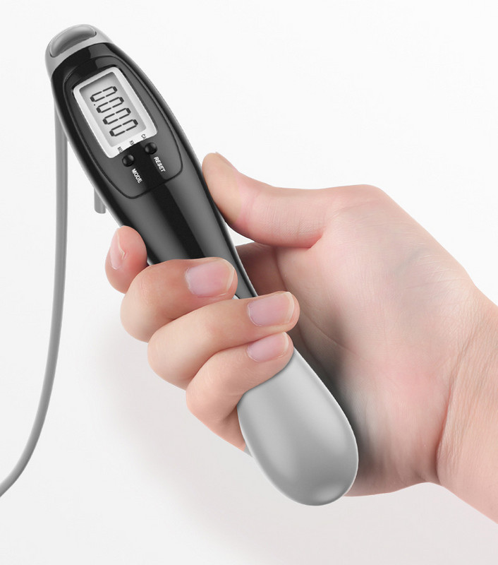 Ajustați frânghia de sărit fără fir Coarda de sărit de numărare creativă ABS Smart Electronic Digital Pierde în greutate Coarda de sărit portabilă fără fir