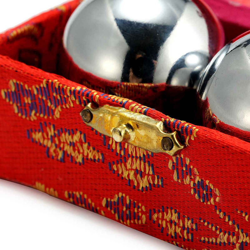 Mingi chinezești Baoding Fitness Handbal Sănătate Exercițiu Terapie de relaxare la stres Minge de masaj cromat pentru mâini 38/48mm