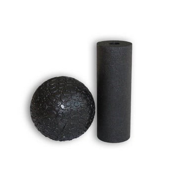 Health Fitness Massage Ball Medicine Yoga Myofascial Release Fascia Body Pilates Gym Sport Ball Massager Roller Black