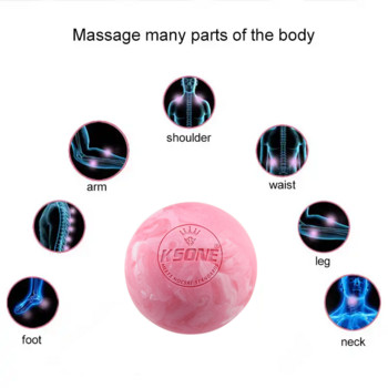 6,3 см масажна топка за лакрос гумена камуфлажна йога ролка за мускулен масаж Релаксираща болкоуспокояваща преносима топка за физиотерапия