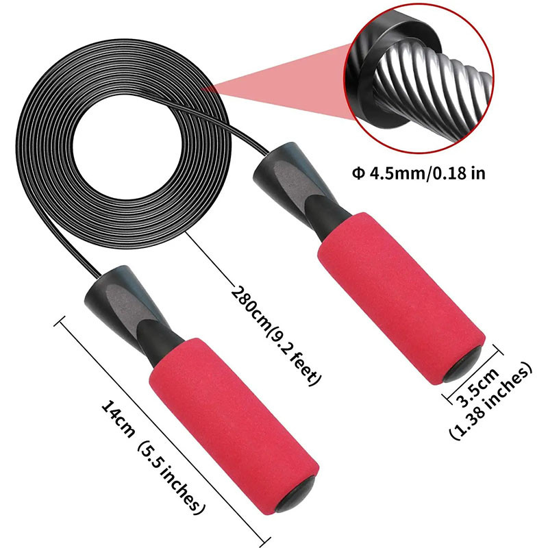 Hüppenöör hüppenöör fitness-treeningu jaoks Sassis sasipuntrata hüppenöör jõusaali varustus kodus meestele naistele lastele