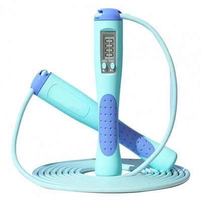 Sală de gimnastică simplă, portabilă, inteligentă, pentru antrenament pentru sărituri, frânghie de numărare, frânghie de săritură, miez de sârmă de oțel pentru copii