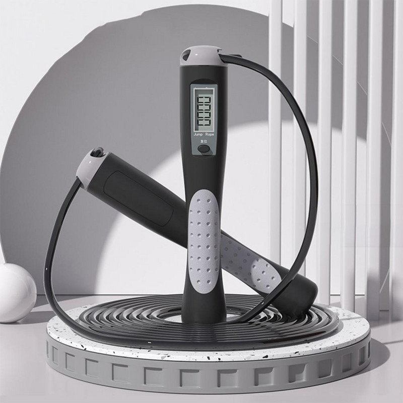 Sală de gimnastică simplă, portabilă, inteligentă, pentru antrenament pentru sărituri, frânghie de numărare, frânghie de săritură, miez de sârmă de oțel pentru copii