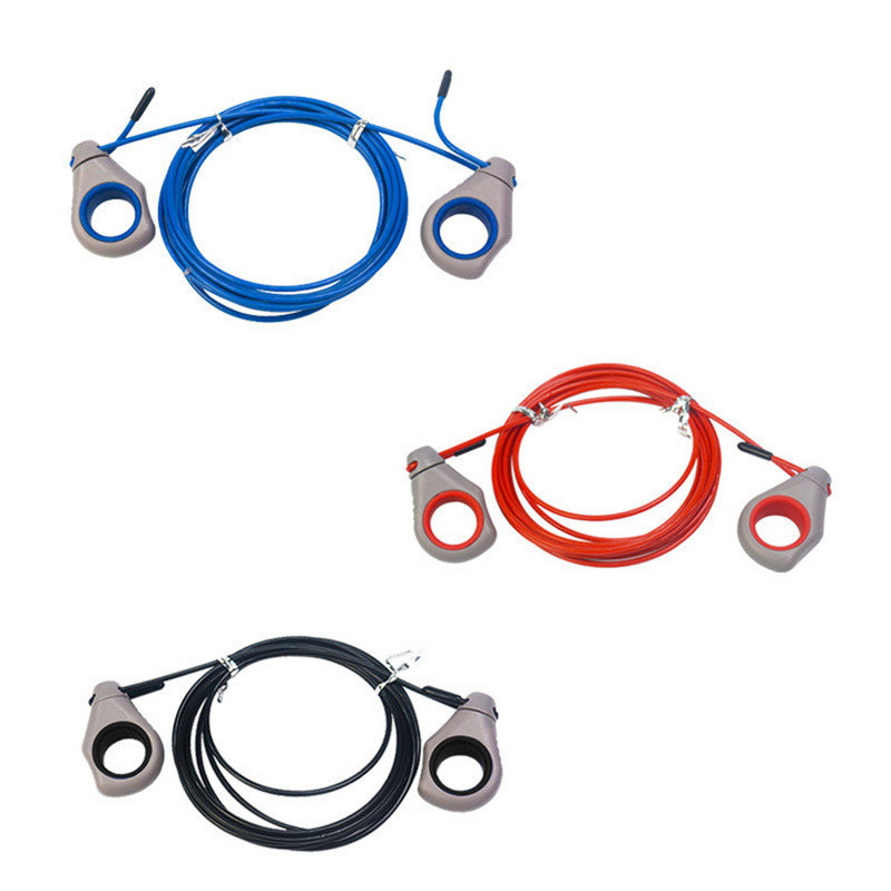 Forró ujjgyűrűs fogantyú, állítható hosszúságú ugrókötél gyerekeknek, nem könnyen csúsztatható edzés- és fitnesz-kiegészítők 3 méter felnőtteknek