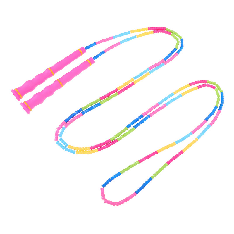 Προπόνηση με σχοινί Άλμα με σχοινιά Άσκηση με χάντρες παράλειψη Παιδικά αθλητικά είδη γυμναστικής Εξοπλισμός ζυγισμένο καλώδιο εξωτερικού χώρου για κορίτσια