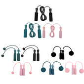 Terasest traadist hüppenöör Reguleeritav hüppenöör topeltlaagri raskusega hüppenöör trossiga / trossivaba köis