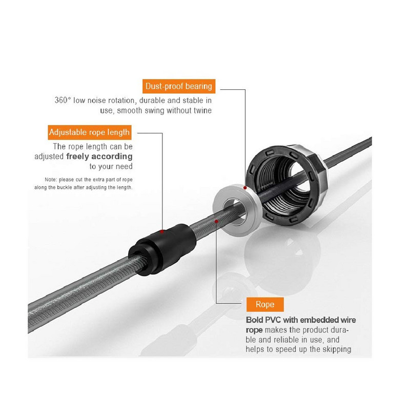 Kaasaskantav hüppenöör Fitness Kehaehitus Sporditarvikud Aeroobsed harjutused Kiirustreening Köied Lihaste Vastupidavustreening