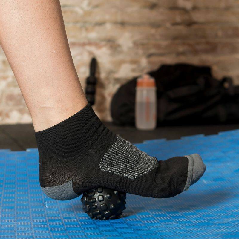 Minge de masaj mâna piciorului dureri corporale ameliorarea stresului masaj punct declanșator Îngrijirea sănătății Jucărie sportivă Aparat de relaxare musculară neagră unisex