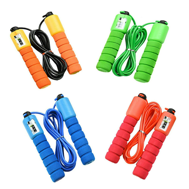 Kiire hüppenöör elektroonilise vastukäsna käepidemega Kaalust alla võtta Treening Jõusaal Crossfit Fitness Tross Traatvarustus D30