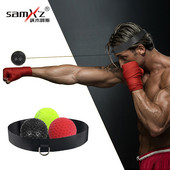 Võitluspoksi peegelpall refleksi kiirustreeningu jaoks poksi löök Muay Thai harjutuste kaitserauaga palli poksivarustus