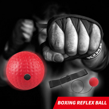 Рефлексна топка за бойни боксове за рефлексна скоростна тренировка Боксов удар Муай Тай Упражнение Bumper Ball Боксово оборудване