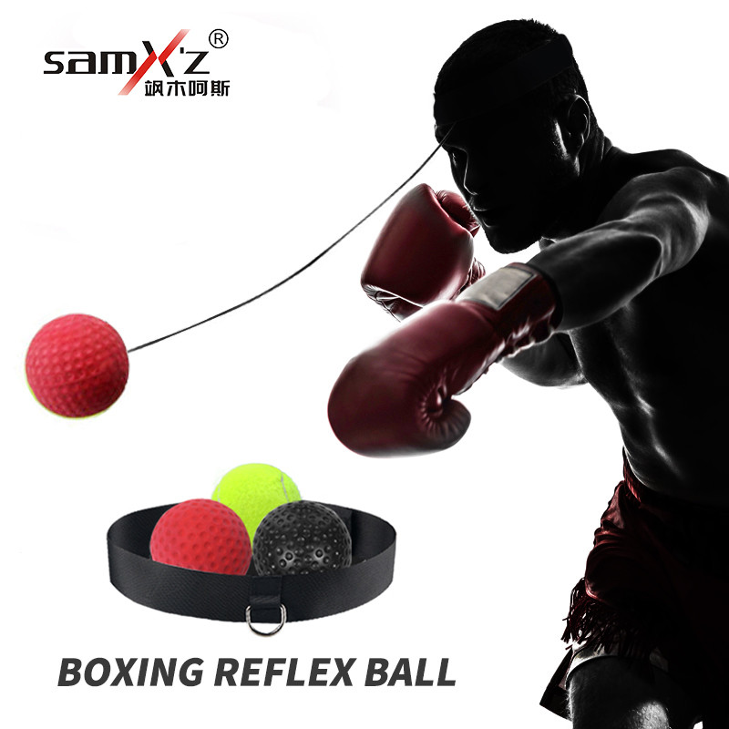 Võitluspoksi peegelpall refleksi kiirustreeningu jaoks poksi löök Muay Thai harjutuste kaitserauaga palli poksivarustus