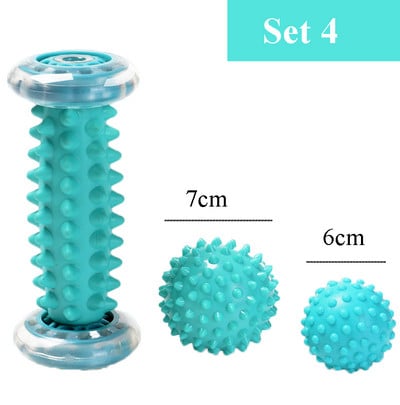 Jóga lábmasszázs labda talpi homlokzat görgő izomlazítás sport fitnesz labdák földimogyoró transzmembrán labda testedző készlet