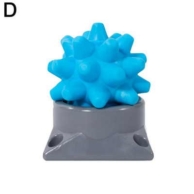 Kaasaskantav Acupoint massaažipall alusega lihaste lõdvestamiseks Fascia Ball Rumble Roller Hedgehog Ball Jooga Sport Fitness Pall