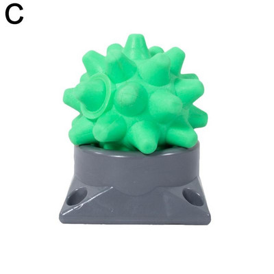 Kaasaskantav Acupoint massaažipall alusega lihaste lõdvestamiseks Fascia Ball Rumble Roller Hedgehog Ball Jooga Sport Fitness Pall