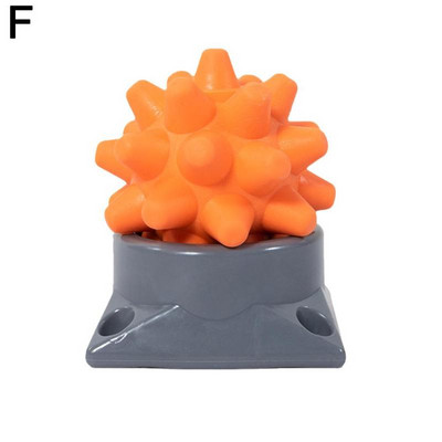 Kaasaskantav Acupoint massaažipall alusega lihaste lõdvestamiseks Fascia Ball Rumble Roller Hedgehog Ball Jooga Sport Fitness Pall