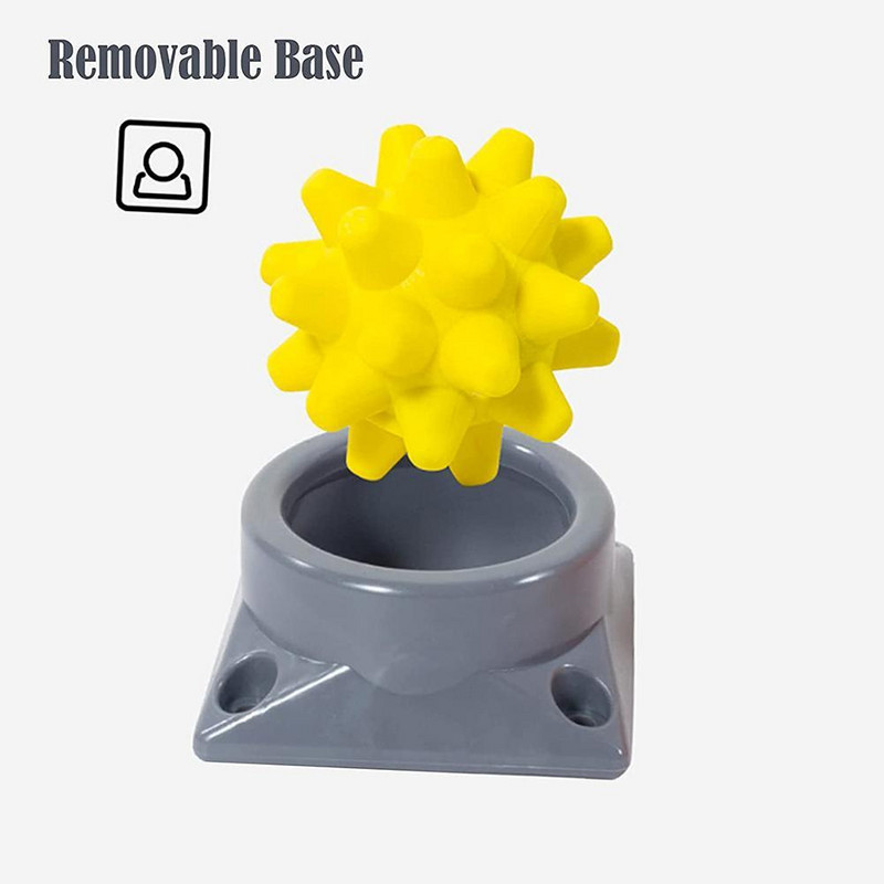 Hordozható akupontos masszázslabda talppal az izomlazításhoz Fascia Ball Rumble Roller Hedgehog Ball Jóga Sport Fitness Ball