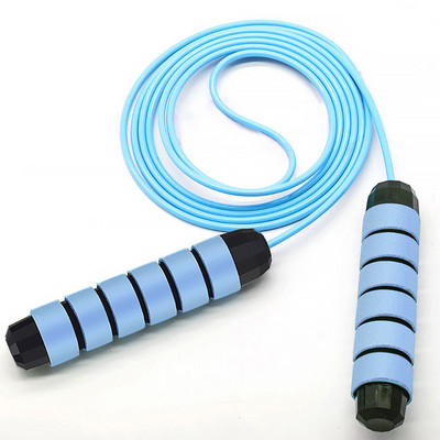 1 tk PVC terastraadist laager hüppenöör ülikulumiskindel Fitness Fitnessi varustus libisemiskindla käepideme hüppenöör