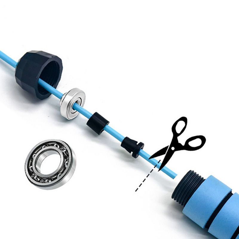 1 tk PVC terastraadist laager hüppenöör ülikulumiskindel Fitness Fitnessi varustus libisemiskindla käepideme hüppenöör