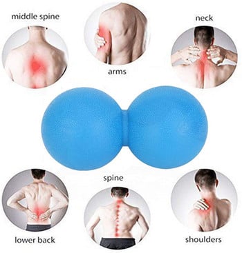 Μασάζ ΑΥΤΟΜΑΣΑΖ Peanut Fitness Ball Double Lacrosse Relaxation Fascia Ball Deep Tissue Pain Pain for Myofascial Release