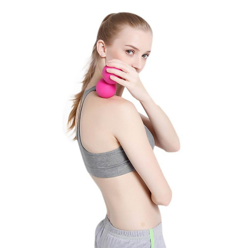 Önmasszázs Peanut Fitness Ball Dupla Lacrosse Relaxációs Fascia Ball Mélyszöveti Fájdalomcsillapítás A myofascialis felszabaduláshoz
