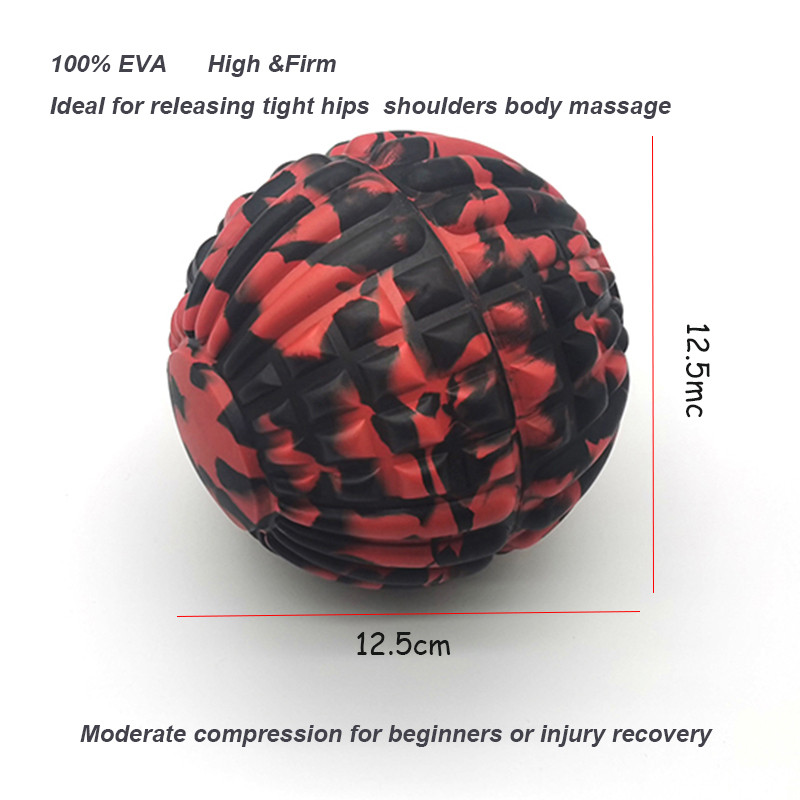 Professionaalne jooga massaažipall suure tihedusega kõvade sügavate kudede harjutustega valu leevendav jalg, selg, kael, talje, lõõgastav esmaklassiline kvaliteet
