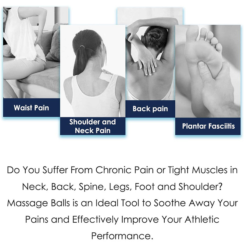 Professionaalne jooga massaažipall suure tihedusega kõvade sügavate kudede harjutustega valu leevendav jalg, selg, kael, talje, lõõgastav esmaklassiline kvaliteet