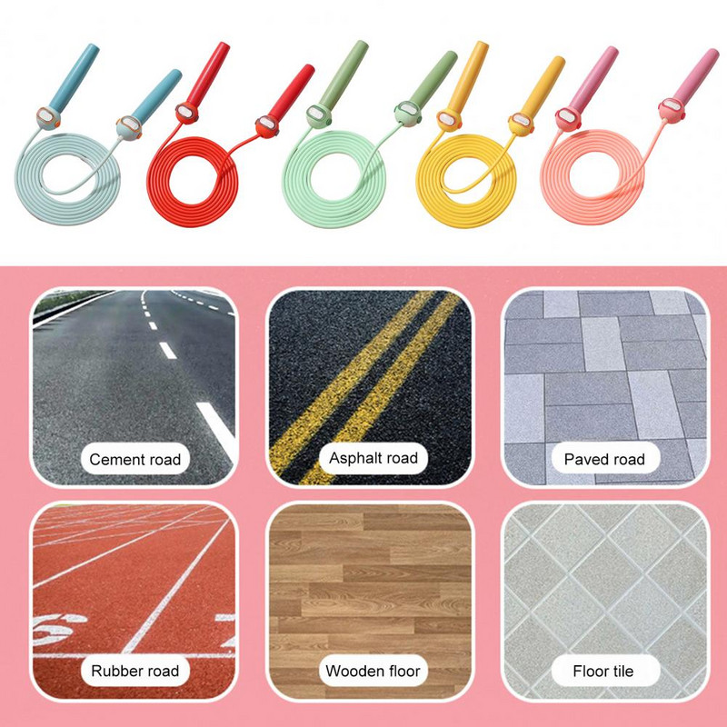 Csomó nélküli praktikus, 280 cm-es űrhajós fogantyú gyerekeknek ugrókötél Ultrakönnyű ugrókötél, ergonomikus kialakítás szabadtéri sportokhoz