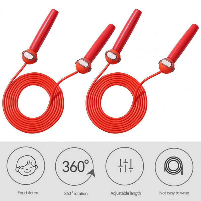 Csomó nélküli praktikus, 280 cm-es űrhajós fogantyú gyerekeknek ugrókötél Ultrakönnyű ugrókötél, ergonomikus kialakítás szabadtéri sportokhoz