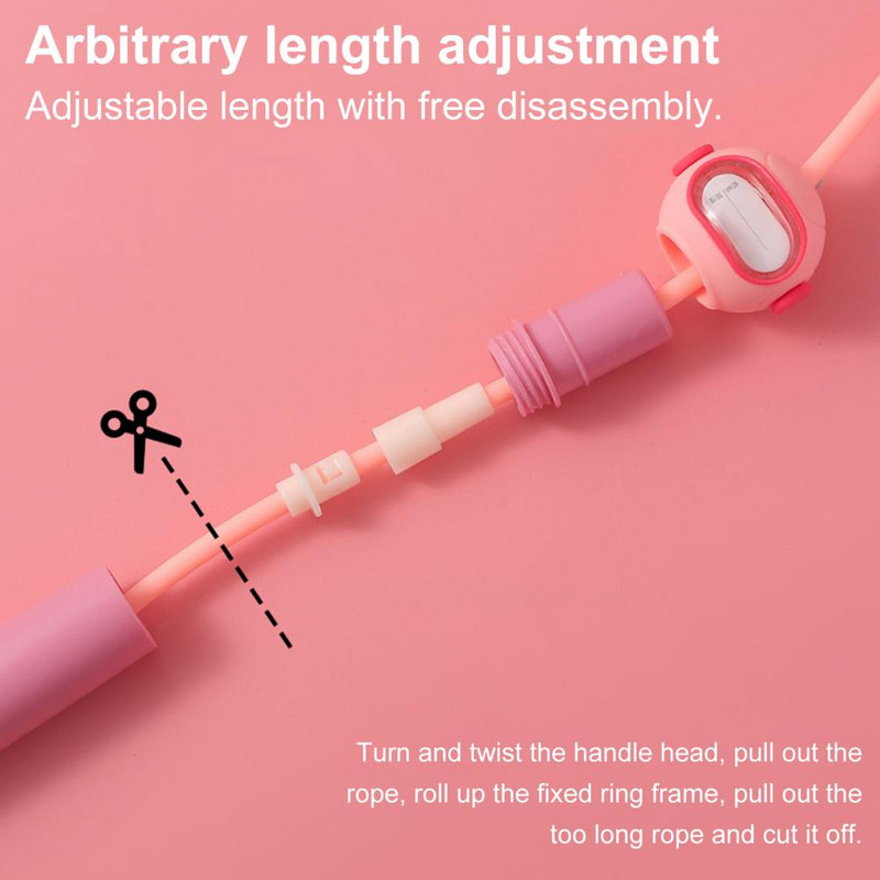 Csomó nélküli praktikus, 280 cm-es űrhajós fogantyú gyerekeknek ugrókötél Ultrakönnyű ugrókötél, ergonomikus kialakítás szabadtéri sportokhoz