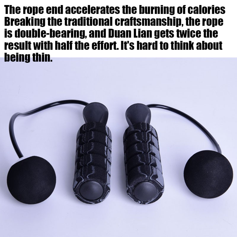 Coarda de sărit fără fir, cu rulment B, mânecă din bumbac, cu bilă mare, fără fir Set din patru piese, cu marca de fitness