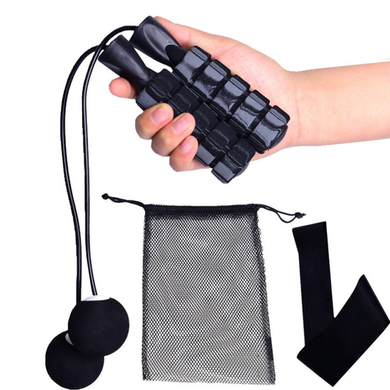 Coarda de sărit fără fir, cu rulment B, mânecă din bumbac, cu bilă mare, fără fir Set din patru piese, cu marca de fitness