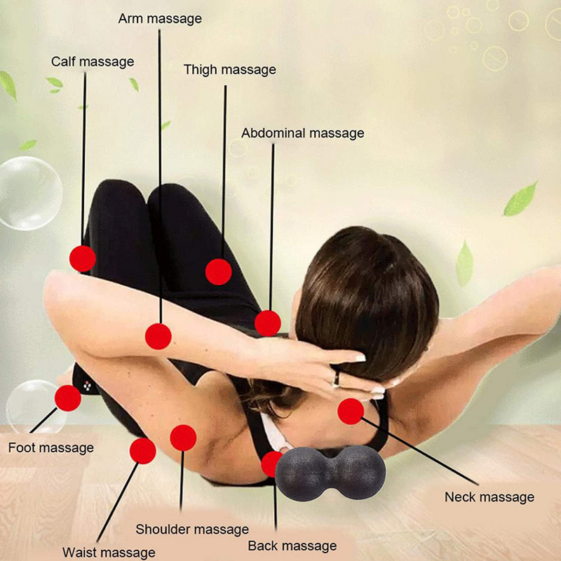 Mogyorómasszázs labda EPP hátterápia Fitnesz masszírozó labdák Trigger Point Sport tornaterem jóga gyakorlat Fájdalomcsillapítás