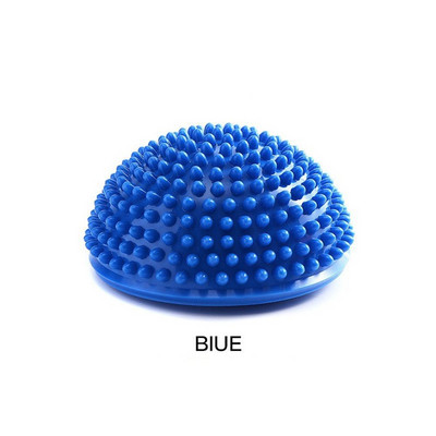 16 см Дамска PVC масажна полусфера Йога топка Фитнес зала Пилатес Half Fit Ball Фитнес балансираща топка