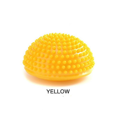 16 см Дамска PVC масажна полусфера Йога топка Фитнес зала Пилатес Half Fit Ball Фитнес балансираща топка