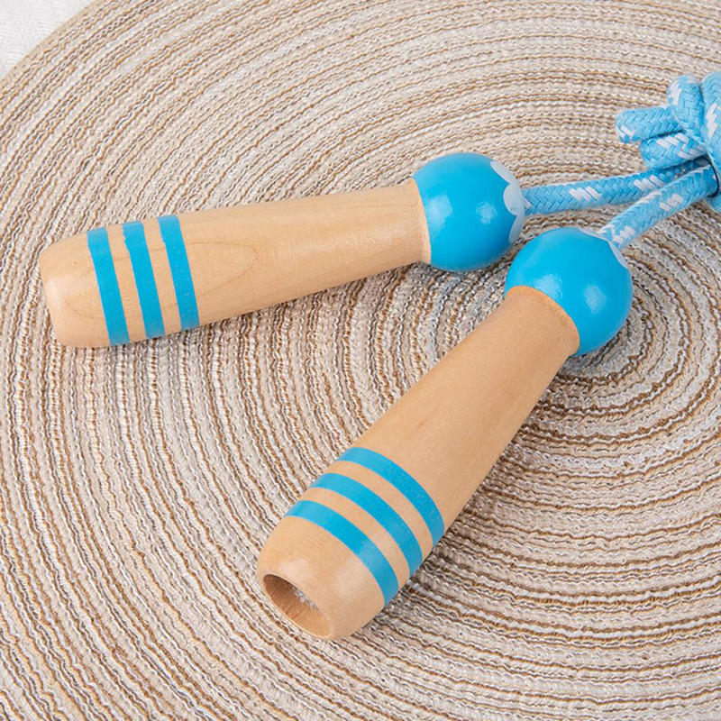 Coarda de sarit Coarda de sarit compacta Rezistenta la abraziune Rezistenta la uzura Desene animat practic Mâner din lemn Lungime reglabila Coarda de sarit