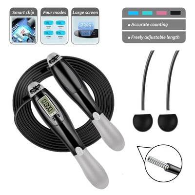 Smart Electronic Digital wireless Skip Rope Cordless Jump Ropes Calorie Consumption Fitness Body Building Exercise Jumping Rope