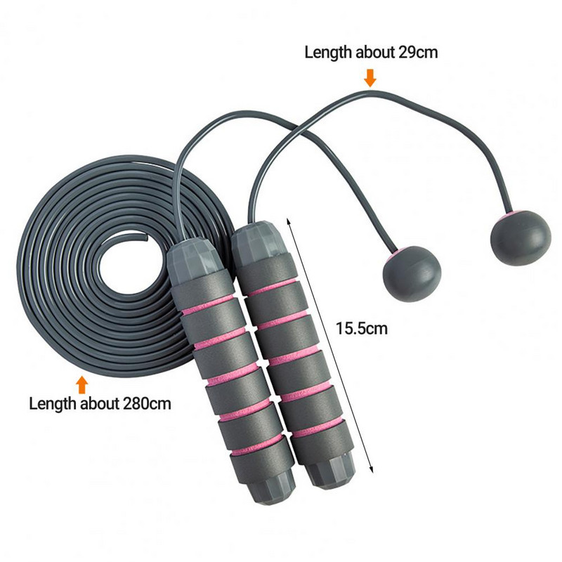 Hüppenööriga sasipuntrata kiire hüppenööriga kaabel kuullaagritega Terasest hüppenööriga jõusaal Jõusaal Kodune harjutus Õhuke keha