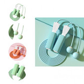 Praktinė treniruotė šuolio virvė Lengva TPE dvejopo naudojimo kūno rengybos šokinėjimo virvė Šokinėjimo virvė Sporto šokinėjimo virvė