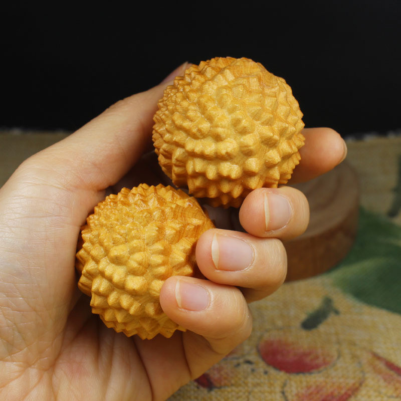 1db Kézi masszázslabdák Kézilabda Fitness Kézi Masszírozó Labdák Kézi Edzőeszköz Fa kézilabda Otthoni Ajándék Felnőtt Dekoráció