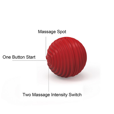 Elektromos fascia masszázs labda vibrációs jóga fitnesz fascia golyós lábmasszázs izomlazító Otthoni edzés Jóga masszírozó labda