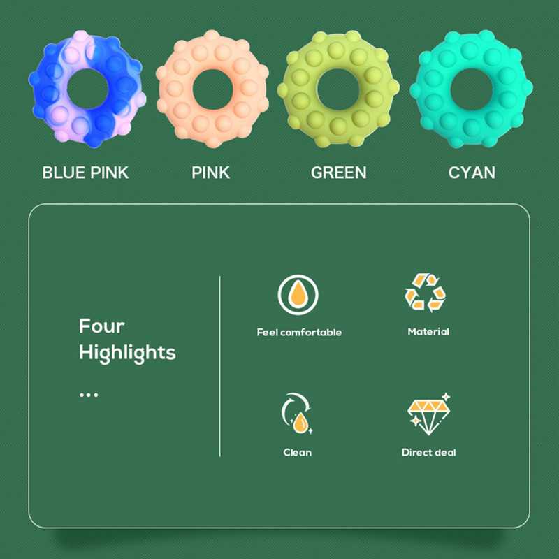 Mouse Killer Pioneer szilikon markolatgyűrű Hordozható fitneszjátékok Kézerő-edzés Kreatív dekompressziós fánk eszköz