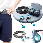 Állítható 2-AZ 1-ben ujjbeggyel fogantyú acél ugrálókötél Otthoni edzőterem Crossfit Speed Cordless Ball Fitness Zsírcsökkentés Aerob gyakorlat