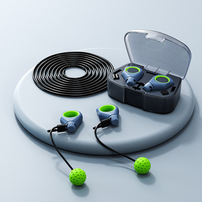 Állítható 2-AZ 1-ben ujjbeggyel fogantyú acél ugrálókötél Otthoni edzőterem Crossfit Speed Cordless Ball Fitness Zsírcsökkentés Aerob gyakorlat