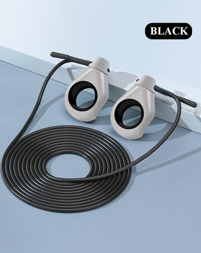 Állítható 2-AZ 1-ben ujjbeggyel fogantyú acél ugrálókötél Otthoni edzőterem Crossfit Speed Cordless Ball Fitness Zsírcsökkentés Aerob gyakorlat